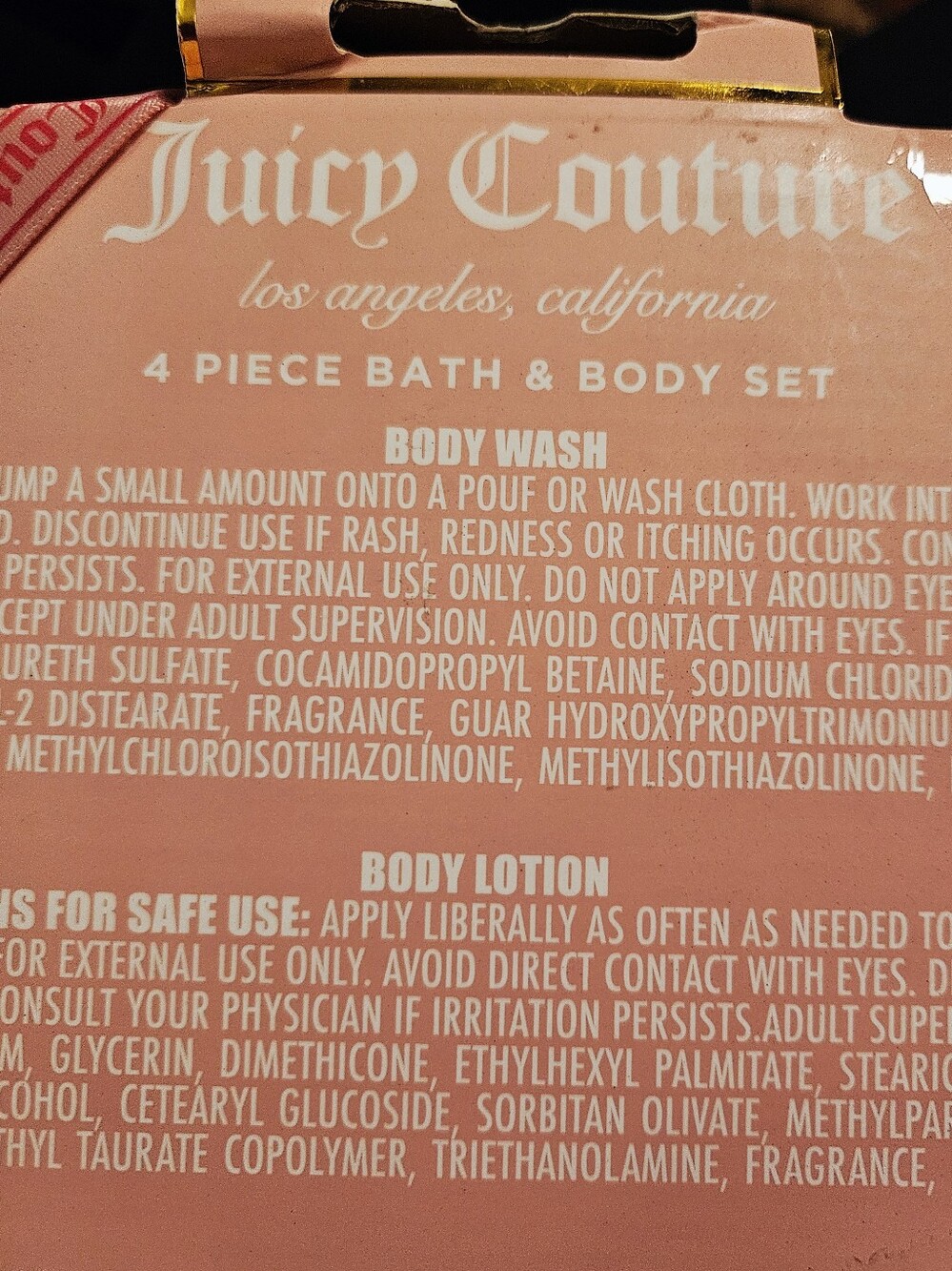 Juicy Couture 4pc Body Wash & Lotion Bundle - Picture 7 of 9